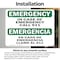 Signmission Safety Culture Sign, 7 in Width, Vinyl Decal, Rectangle, Bilingual OS-2PACK-EM-D-57-L-10337 - alternate 5